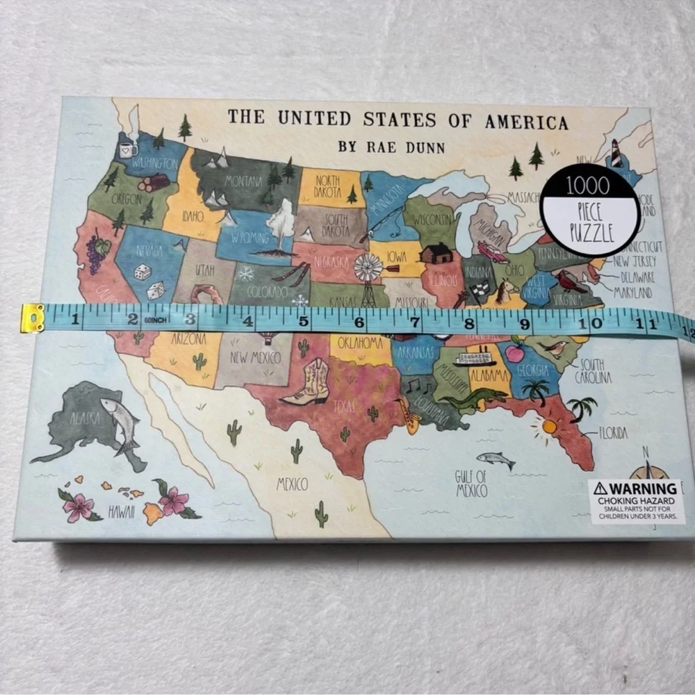 Rae Dunn USA Map Puzzle United State‎ of America 1000 PC